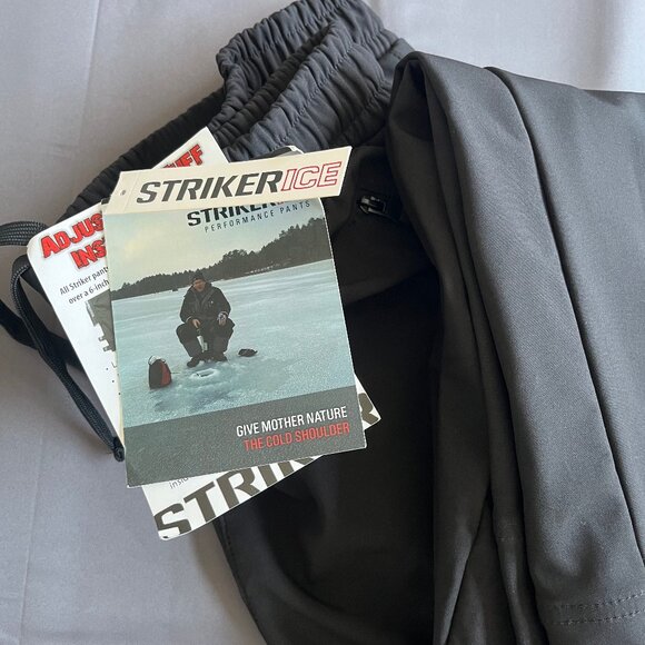 Striker Ice Performance Black Pants Mens XXL Waterproof Climate Fishing Zipper - Picture 13 of 16